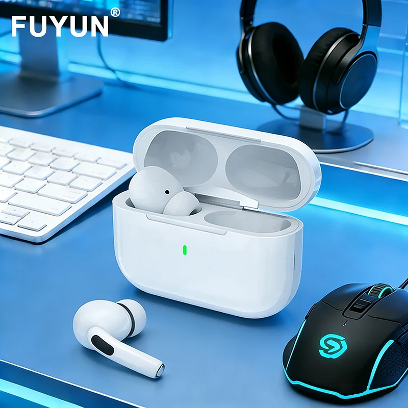 Écouteurs sans fil Airs Pro, écouteurs Bluetooth TWS avec fenêtre pop-up Siri, étanches, avec contrôle tactile et fonction de positionnement