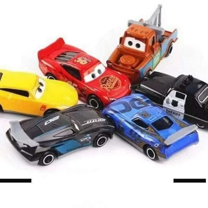 Auto Disney Pixar Auto Saetta McQueen Mater Jackson Storm Il Re Mater 1:55 In Lega di Metallo Auto Giocattolo Modello Giocattoli Per Bambini Regali