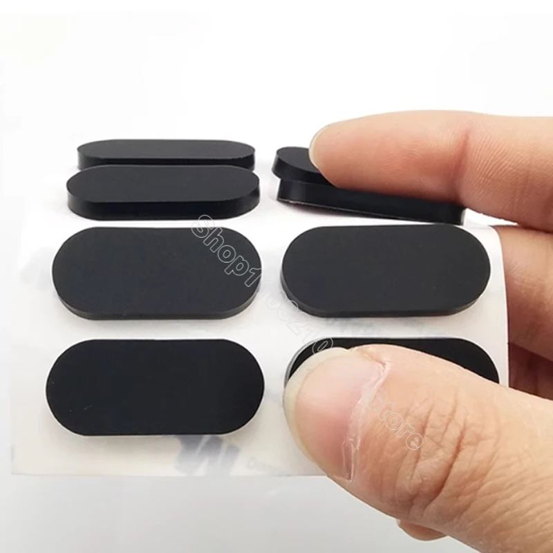 Oval Self Adhesive Backing Silicone Rubber Furniture Pads Cabinet Laptop Feet Pad Spacer Mat Non-slip Shockproof Floor Protector