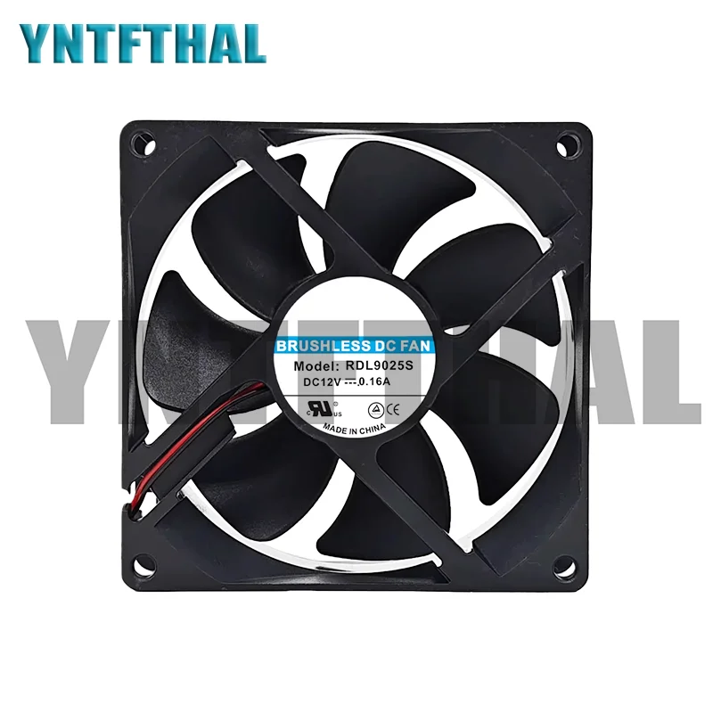

New RDL9025S 9025 DC12V 0.16A 90*90*25MM 2 line Fan
