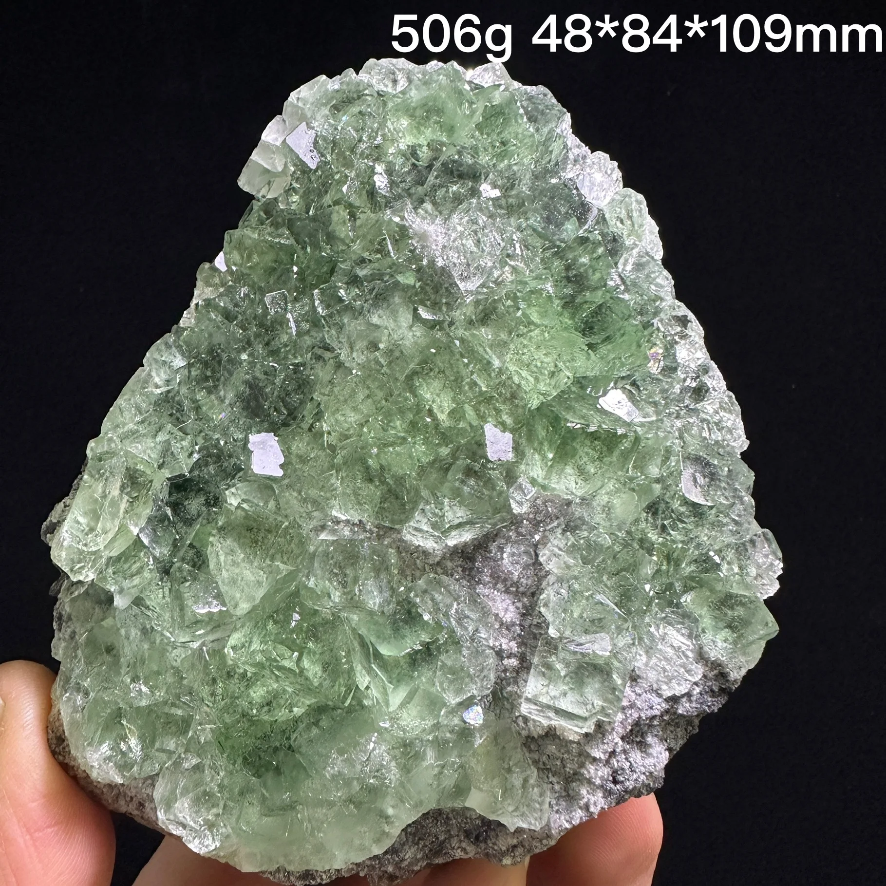 

Natural fluorite Xianghualing green fluorite mineral specimen crystal quartz cluster rock gift treatment stone home decoration