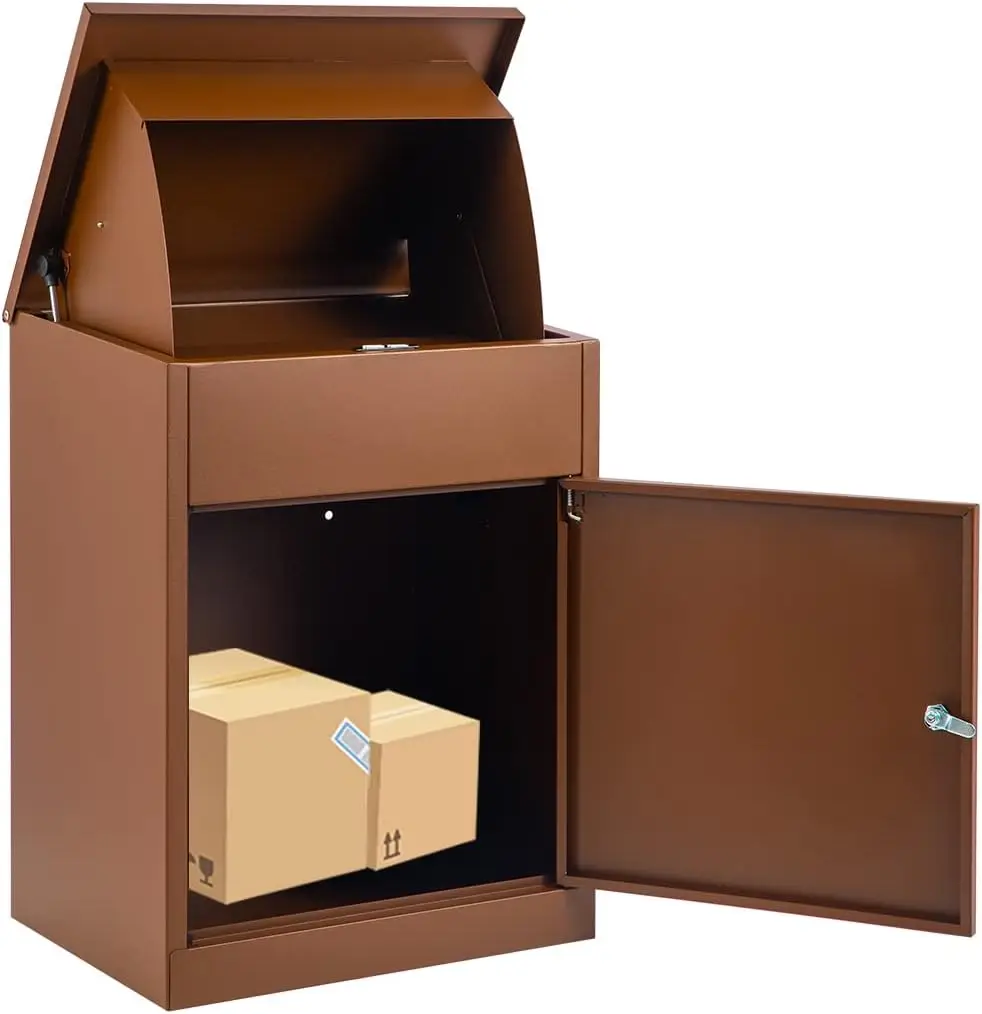 

Hot Selling Premium Free Standing White Luxury Waterproof Steel Parcel Lock Box Mail Slot Garden Post Apartment Outdoor Parcel