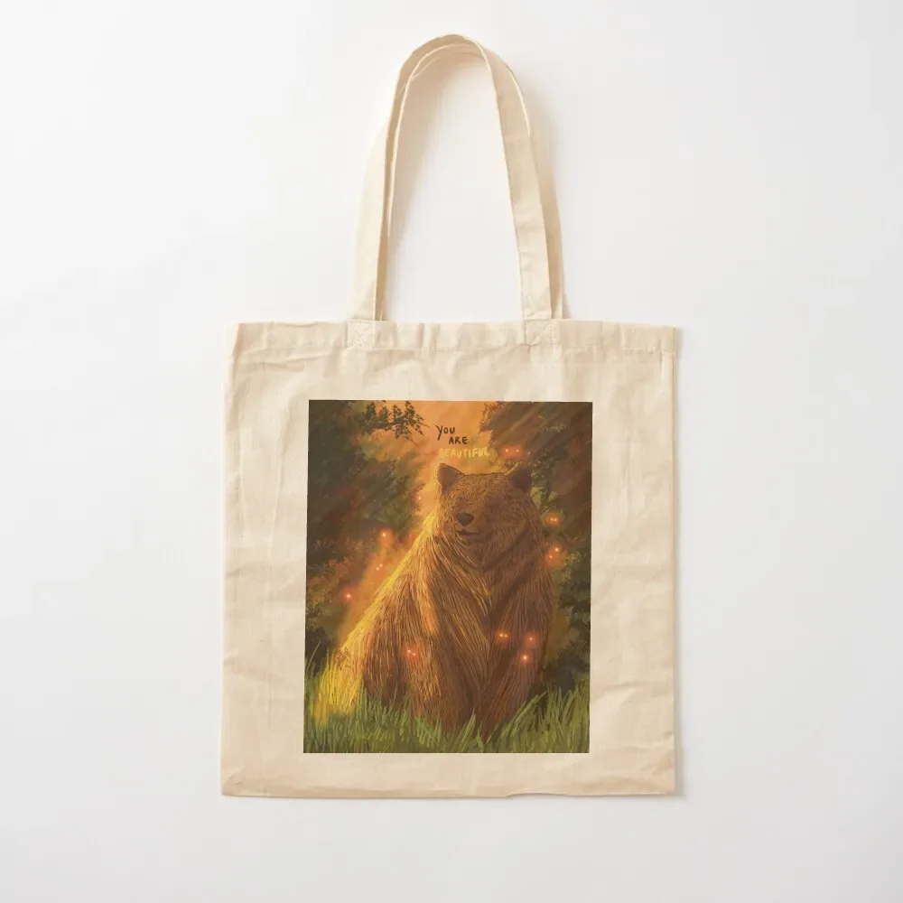 

You are Beautiful Bear Illustration (Giant Series) Tote Bag Gift bag Customizable tote bag