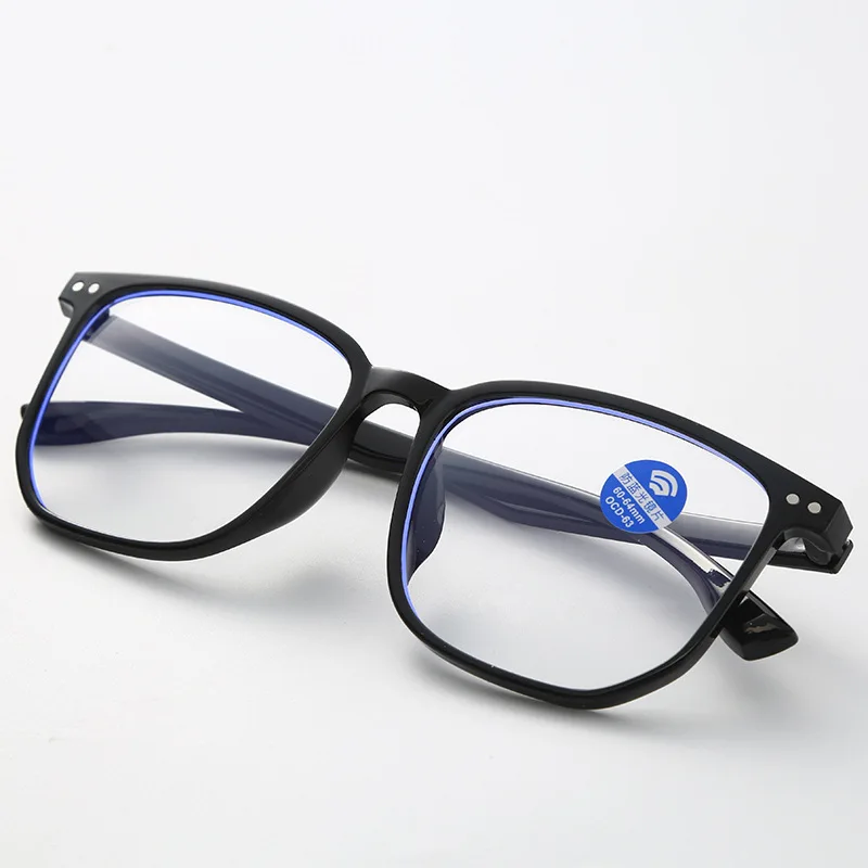 Neutral Anti Blue Light Glasses Plane Surface Business Retro Square Glasses Resist Fatigue Radiation Resistant Glasses