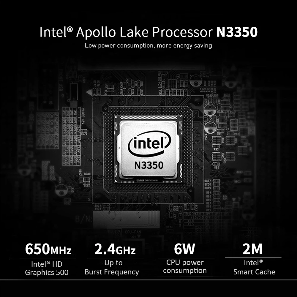 Beelink T4 Pro 미니 PC 인텔 셀러론 N3350, 4GB DDR4 64GB T5 N4020 eMMC 지원, 듀얼 HDMI USB 3.0 2.4G 5.8G WiFi BT4.0 PK AK3V