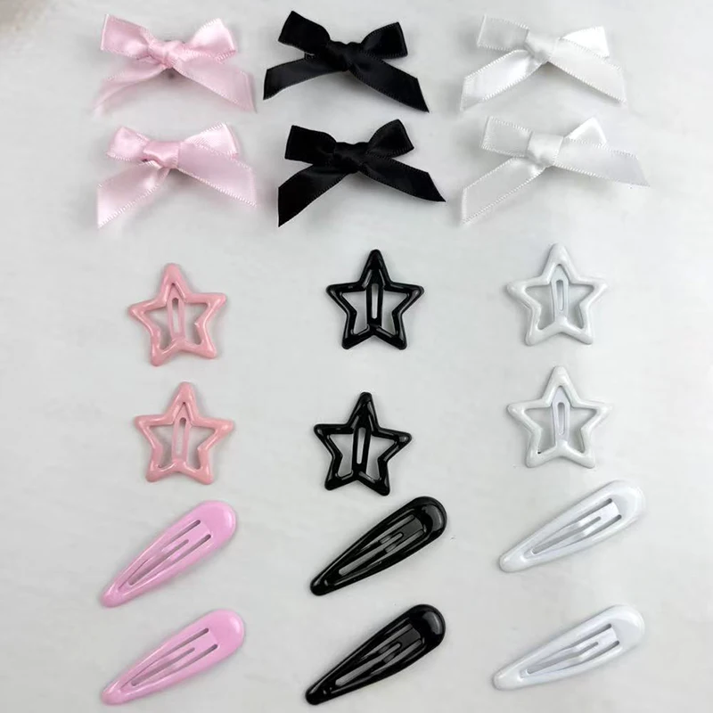 18/27/45Pcs Trendy Star Bow Waterdrop Combo Haar Clip Y2K Stil Haar Clips Für Frauen BB Clip Haarnadeln Haar Zubehör – Detail 9