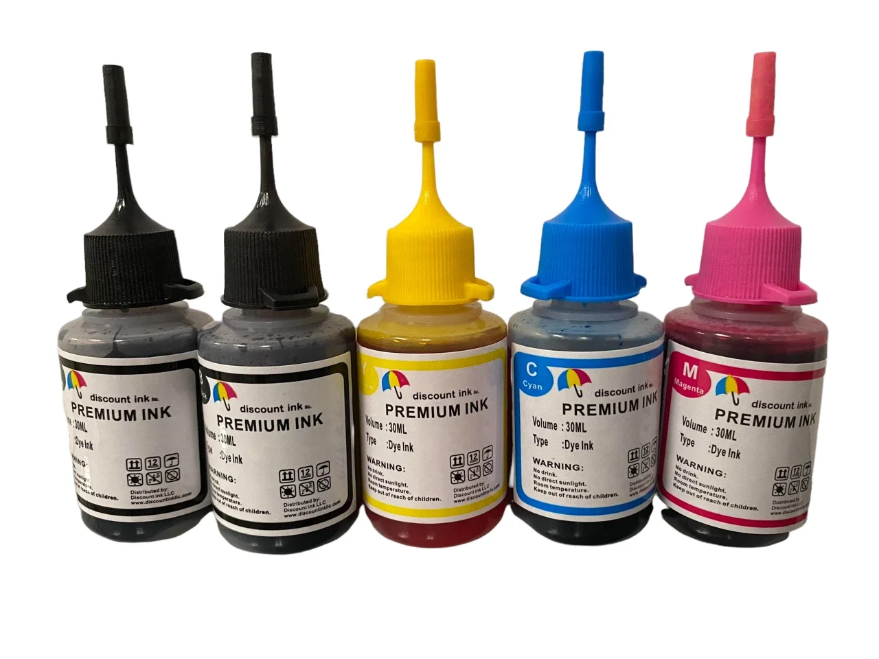 5x30ml Refill Ink for Dell T9FKK 8DNKH 6M6FG GRW63 V525w V725w