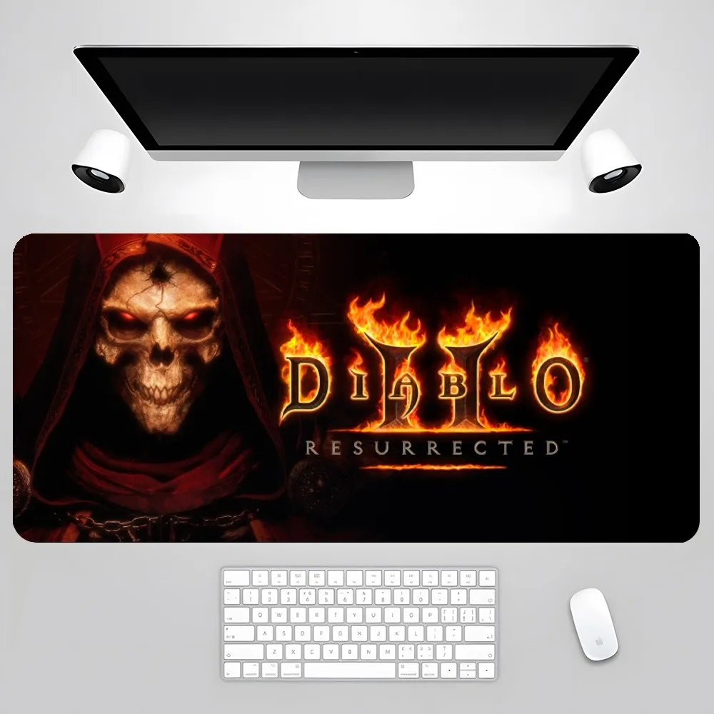 Diablo II Resurrected Mouse Pad XXL Deskmat Mats Gamer Pc Gaming Accessories Rubber Mat Keyboard Cabinet Mause Laptops