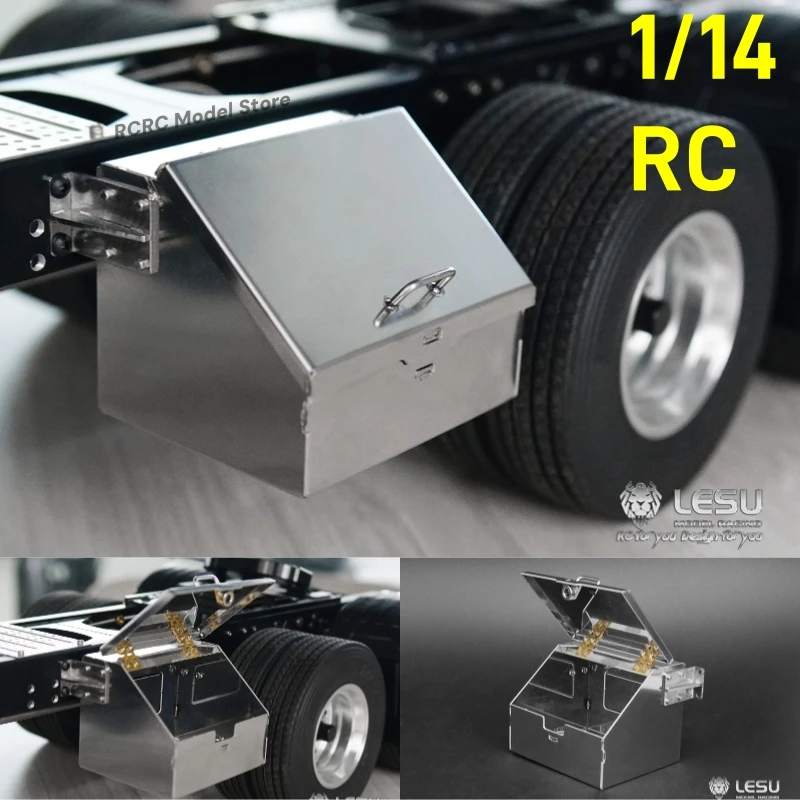 

LESU RC Truck Simulation Battery Box Toolbox Openable Container For Tamiya 1/14 RC Tractor Tipper Truck Accessories Parts G-6184