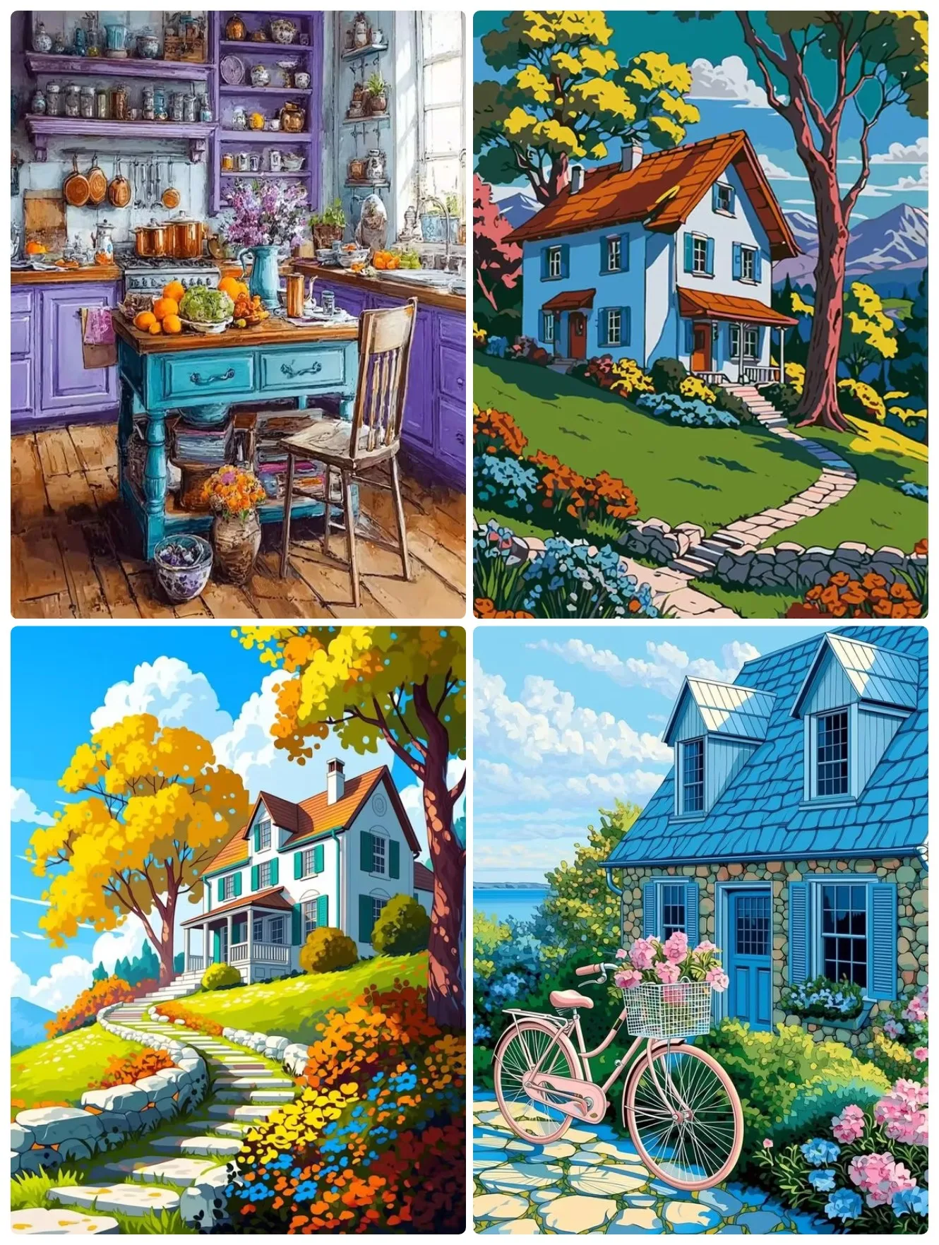 

Jigsaw Puzzles Town Landscape Home Decor Adults Puzzle Games Family Fun Puzzles Educational Gift