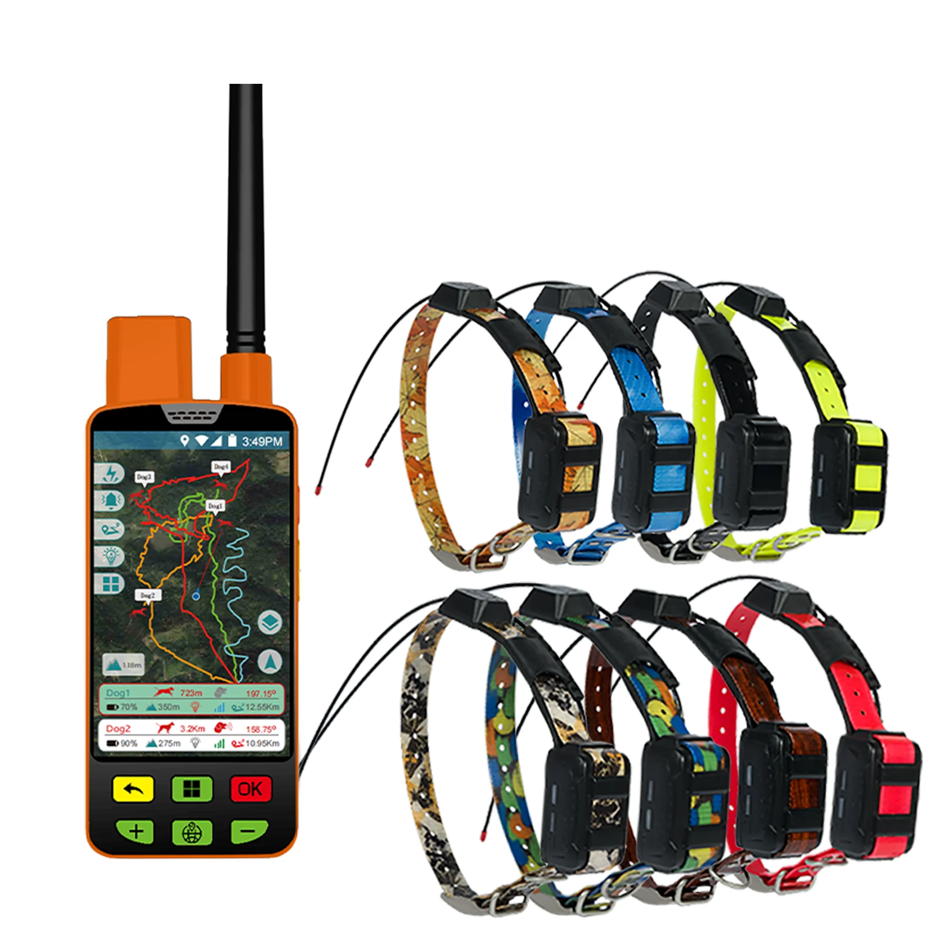 

2025 ESEEK-Dog Hunting Dog GPS Tracker Collar with Handheld Waterproof Dog GPS Tracking Collar Supplie Pet Locator WiFi 4G Hound