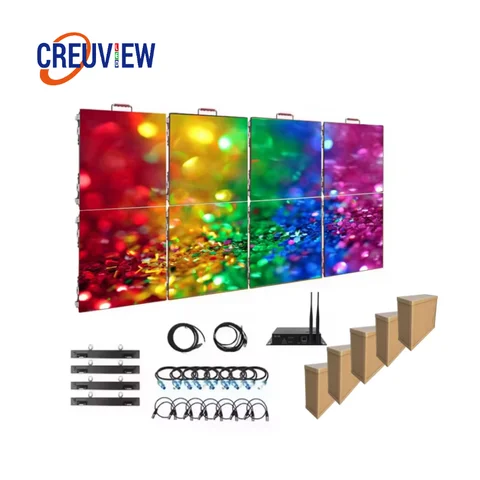High Refresh 3840HZ Outdoor P2.604P2.976P3.91P4.81 Rental LED Display Screen 6.56ftx3.28ft LED Video Wall For Advertising