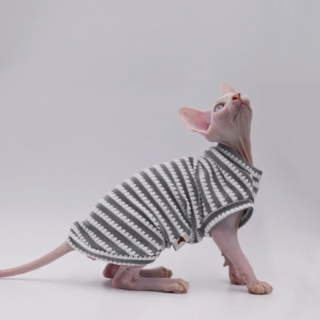 Sphynx ropa cómoda y transpirable para gatos, ropa de primavera y verano para gatos sin pelo, Alex Rex,Cornish,Peterbald