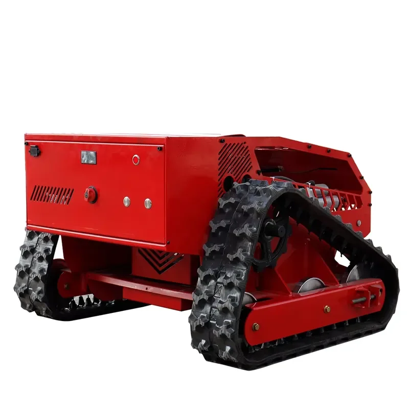 Mini Remote Control Crawler Mower High Maneuverability Fuel Efficient for Parks