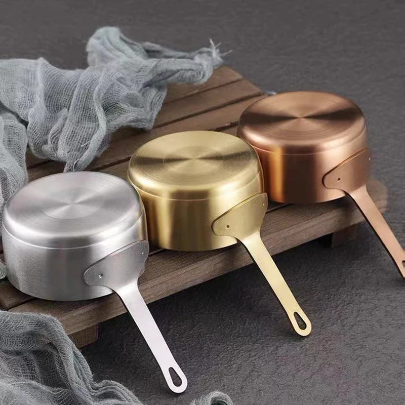 وعاء المرق وعاء الحليب الفولاذ المقاوم للصدأ وعاء صلصة صغيرة غير عصا قدر صغير غير لاصق مقلاة صغيرة الأواني الصغيرة مع مقبض