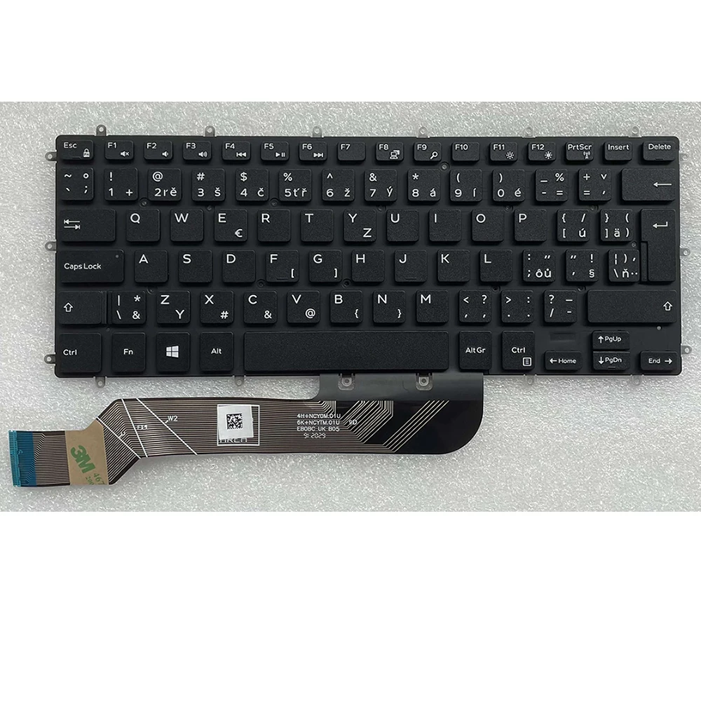 Czech New Laptop Keyboard for Dell Inspiron 14 7466 7460 7560 7467 7460 7378 7368 14-7000 14-7466 No Backlight Black CZ Layout