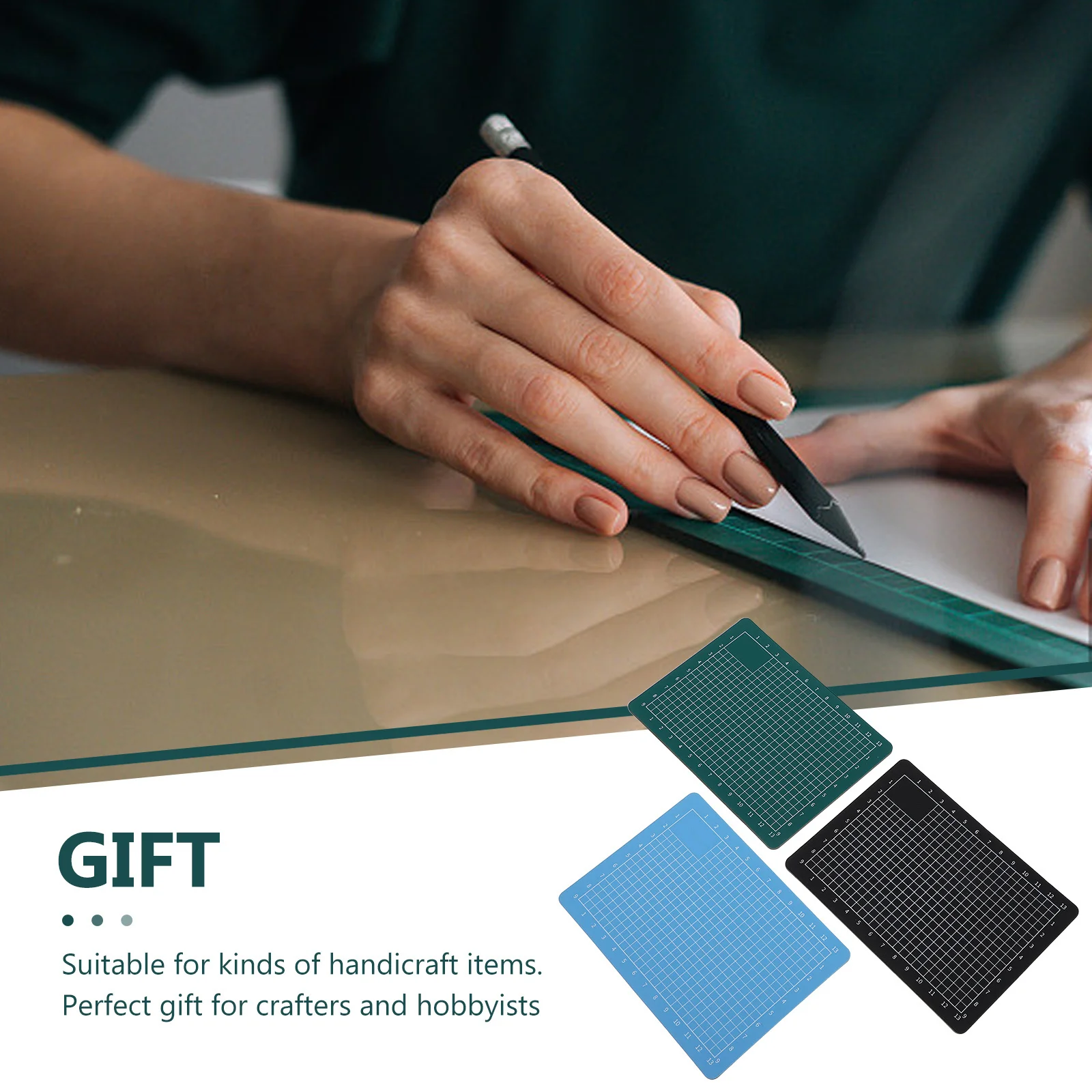 3 قطعة A6 قطع حصيرة دائم عدم الانزلاق وسادة لعناصر الحرف اليدوية الخياطة الحرف صنع حصيرة تحت بركة الحشو عدم الانزلاق قطع الوسادة #1