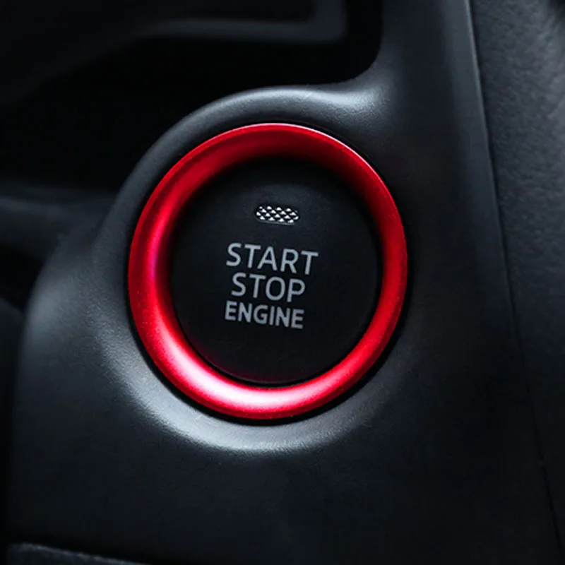 Car Engine Start Stop Ignition Key Ring Cover Sticker for Mazda 3 Axela CX3 Atenza BM BN 6 GJ1 GL CX4 CX5 CX 5 Accessories