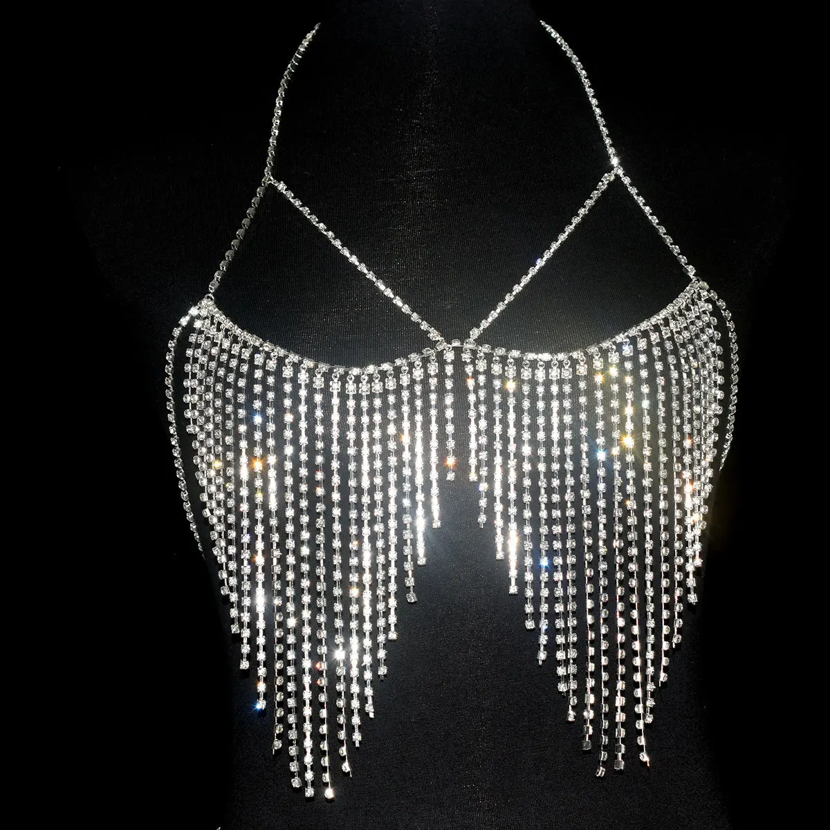 Multi-Layer Tassel Hip Chain Waist Jewelry for Women Rhinestone Swimsuit Beach Accessories Dresses Sexy Biniki Body Chains