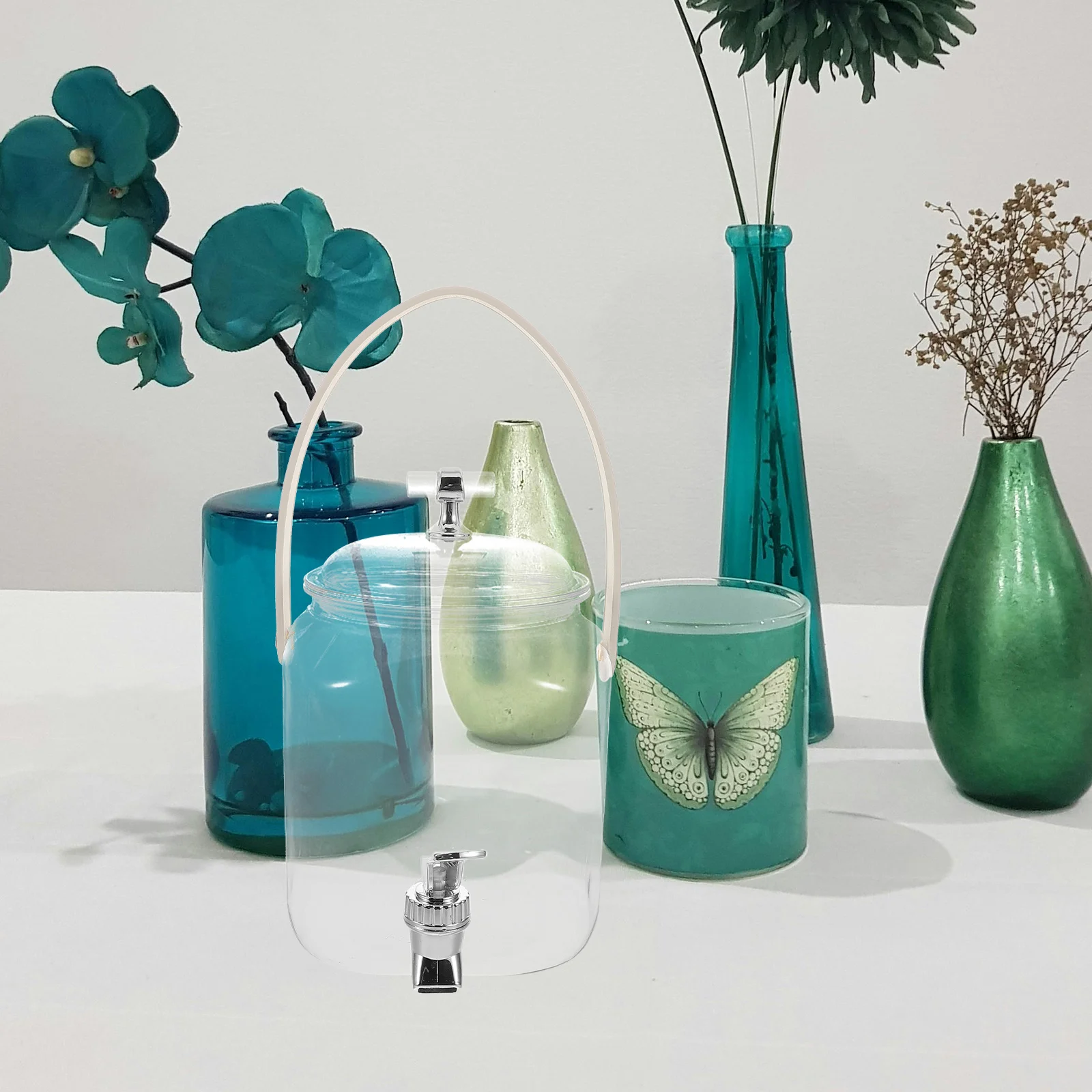 

Large Capacity Cold Kettle Cold Water Container 3L Portable Beverage Dispenser Tap for Fridge Juice Tea Summer Drinks