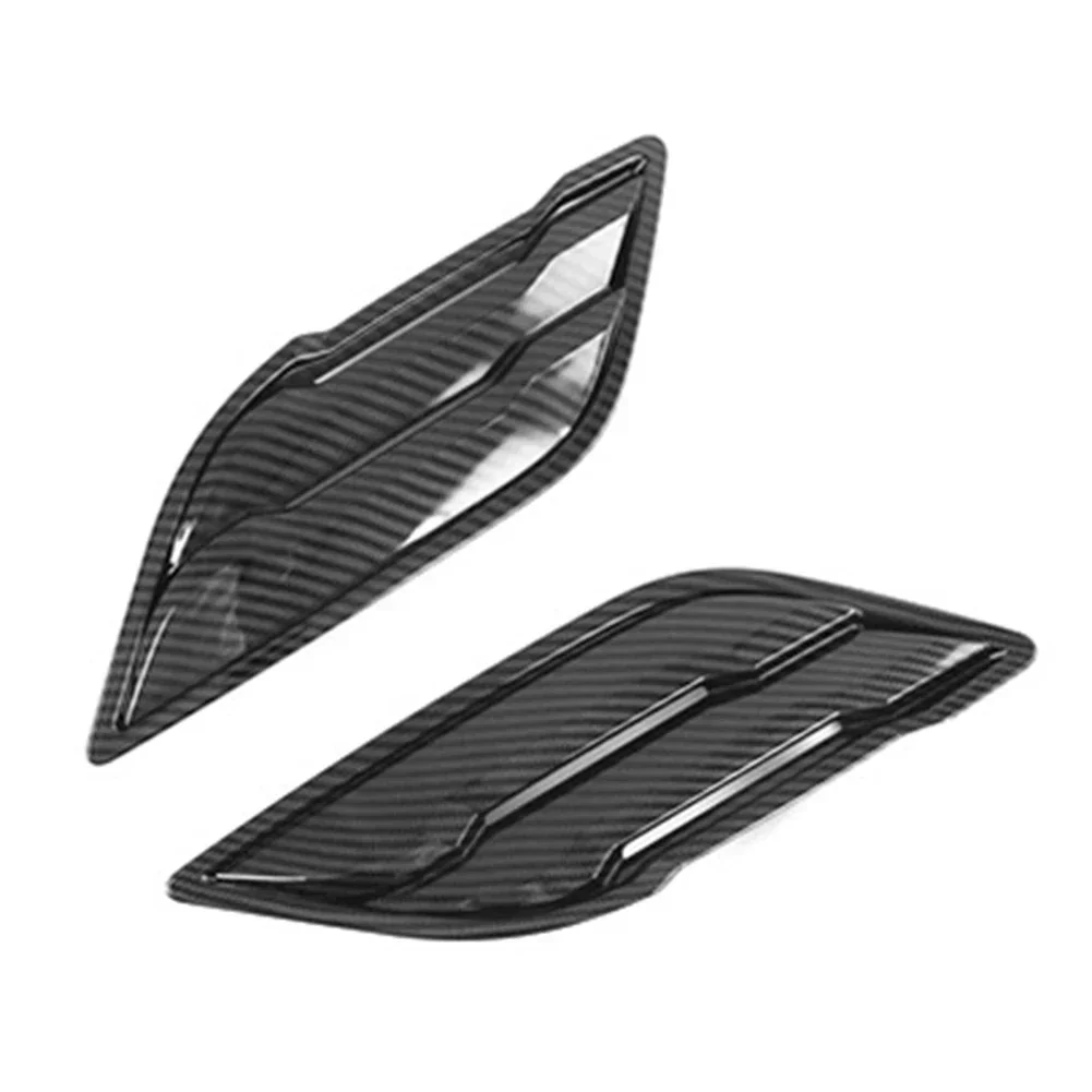 Newest Sale For Ford F150 F-150 2017-2020 Carbon Side Air Vent Hood Intake Cover Trim Direct Replacement Car Accessories