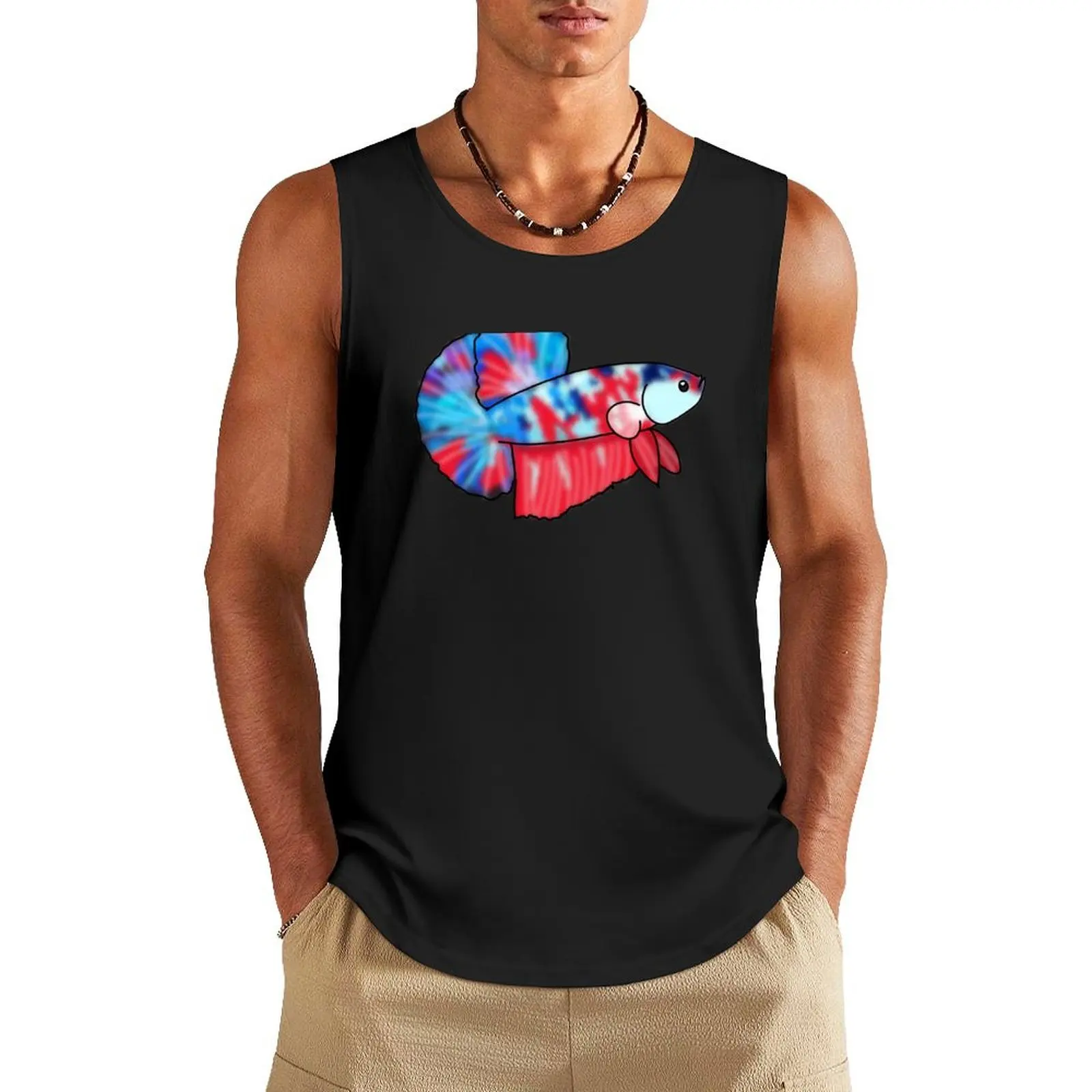 

Koi Bold Halfmoon Plakat Betta Tank Top quick-drying t-shirt summer clothes