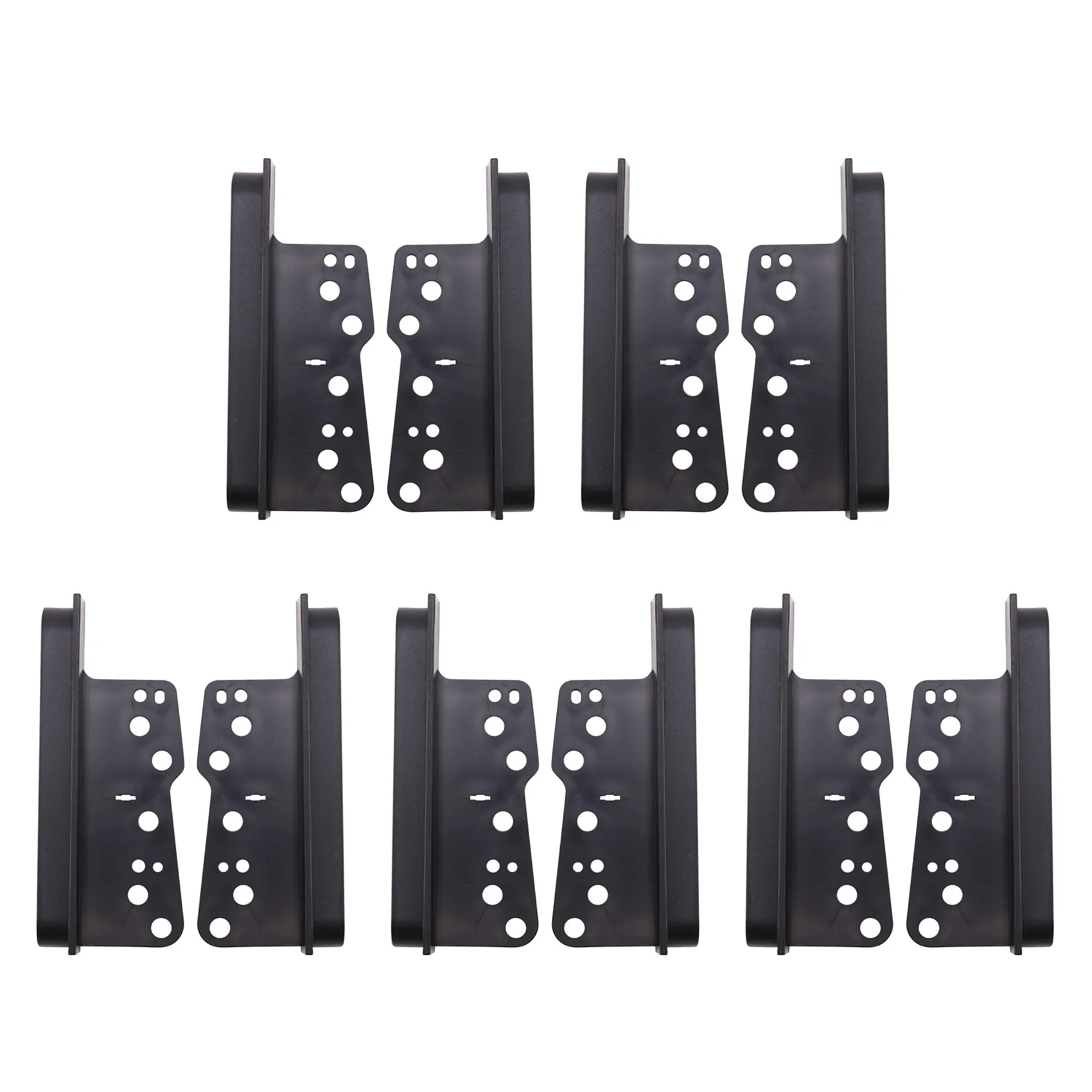 A48P-Fit For Toyota 10 Double Din Fascia Facia Dash Kit Car Stereo Side Trims Brackets