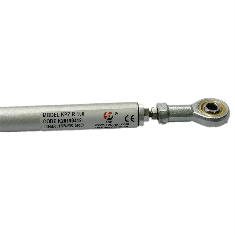 4-20mAh current linear position transducer pull sensor with rod end joint for brick machines