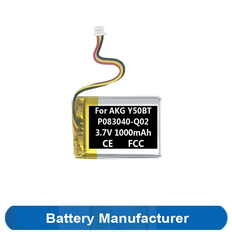 

1000mAh P083040-Q02 Battery For AKG Y50BT Gaming Headset Headphone