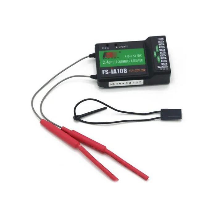 Flysky FS-iA10B 2.4G 10CH 10 Canali FS IA10B Ricevitore per Trasmettitore FS-I6 FS-I6S FS-I6X FPV RC Elicottero Quadcopter Drone