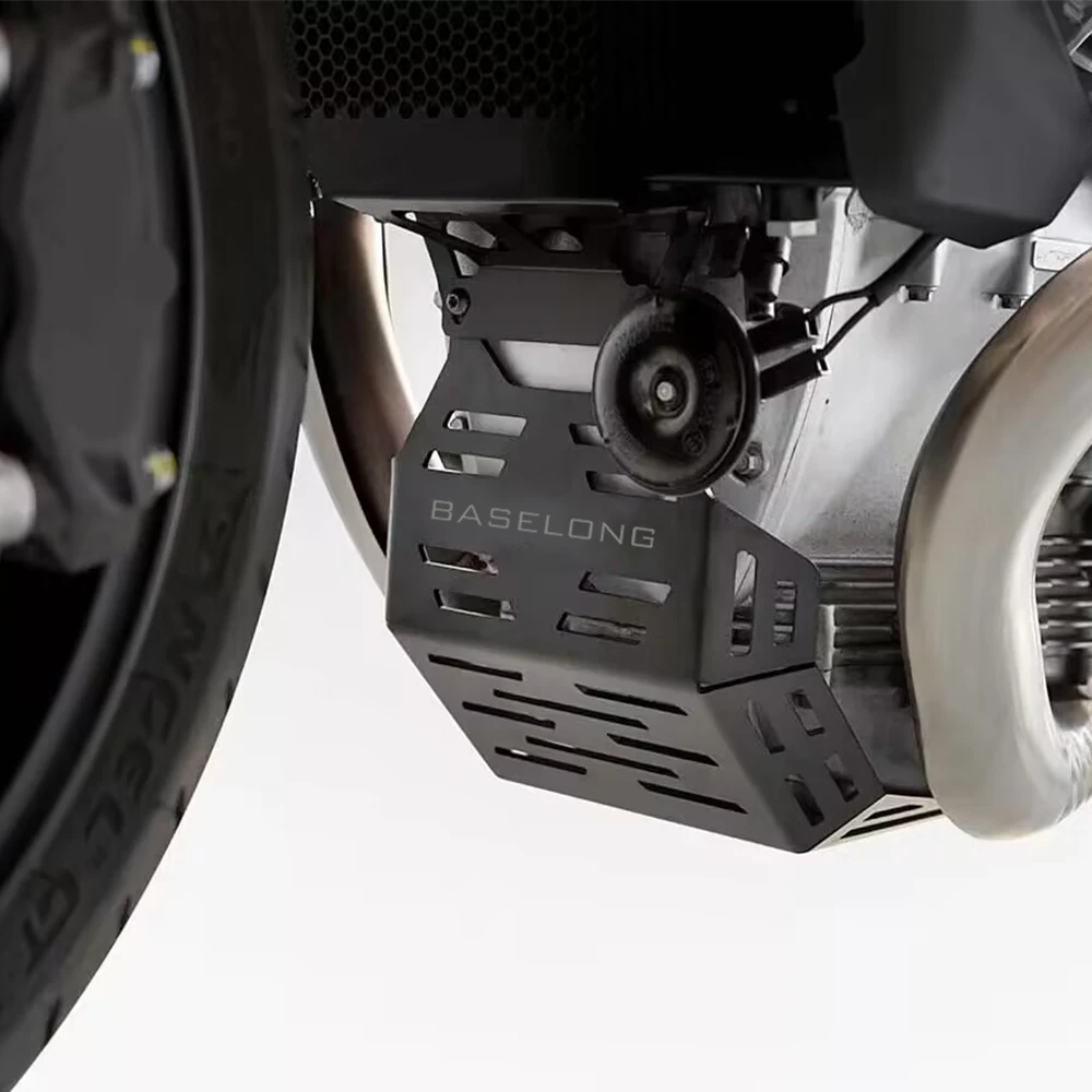 ل Moto Guzzi V100 V v 100 Mandello S 2022 2025 2023 2024 دراجة نارية لوح التزلج باش الإطار الحرس غطاء للحماية تحت المحرك