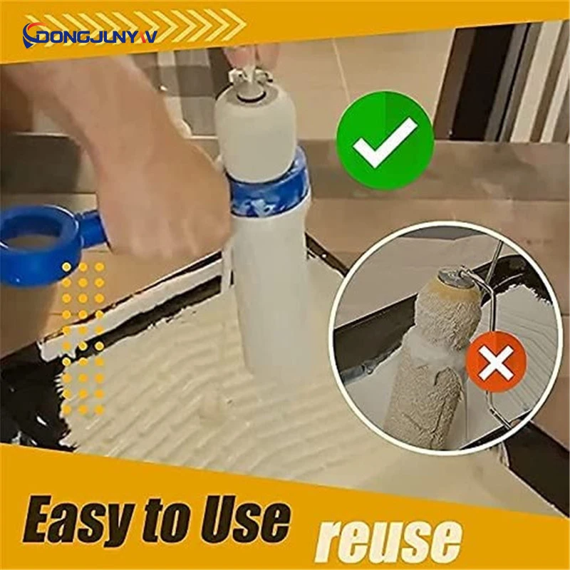 1pc Cleaner - Paint Scraper Household Portable Roller Paint Brush Cleaning Brush Recycling Ring Scraper For Home Improvement.