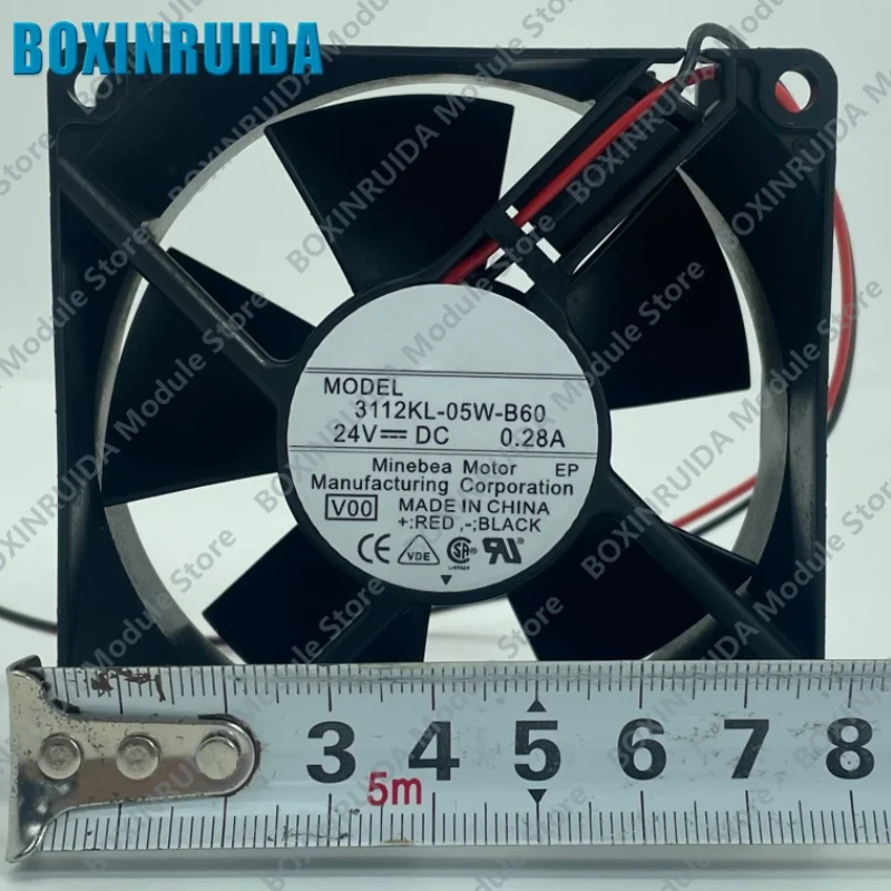 Brand new original 3112KL-05W-B60 24V 0.28A inverter cooling fan 8CM