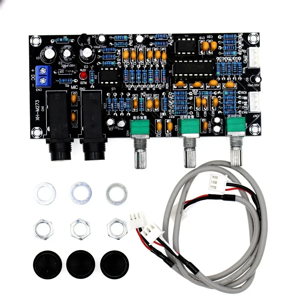 XH-M273 PT2399 DC 12-24V Digital Preamplifier Board Karaoke Reverberation Microphone Control