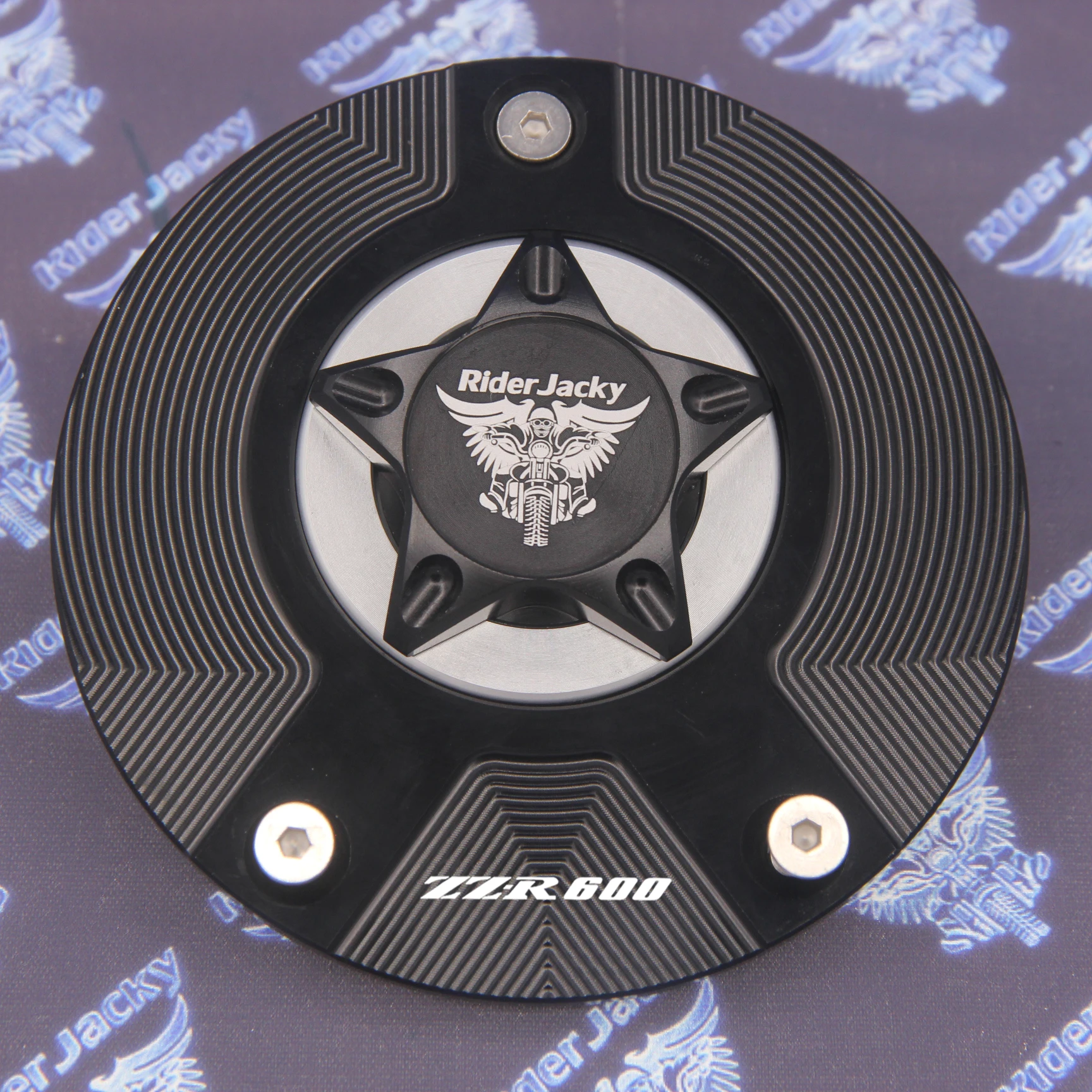 

CNC Aluminum Keyless Motorcycle Fuel Gas Tank Cap Cover For Kawasaki ZZR600 2005-2009 (2006 2007 2008 ZZR 600 ZZ-R 600