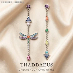 Earrings Play Of Colours Dragonfly,Europe Lightness Fine Jewelry For Women Summer Brand New Sterling Silver 925 Gift