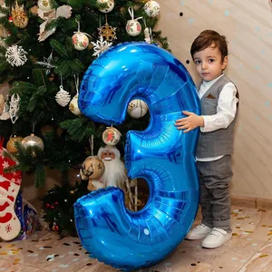 Bong bóng bằng nhôm tuyệt vời cho sinh nhật, 32 inch, helium, số, chúc mừng sinh nhật, đám cưới, đồ trang trí tiệc tùng, vòi hoa sen, những nhân vật tuyệt vời 6 Bộ Baloes Baloes chính bộ - 6