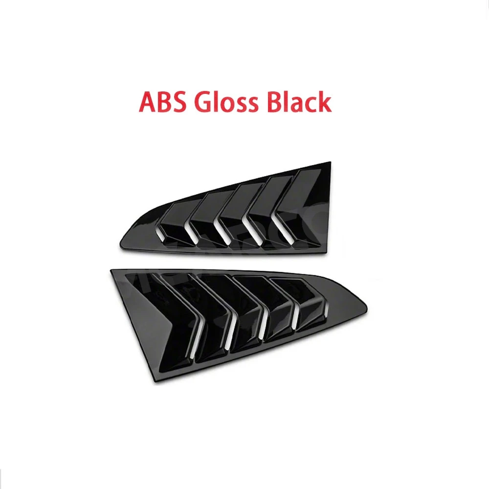 

For Ford Mustang 2015-21 Car Window Blinds Rear Quarter Window Louvers Side Air Vent Cover Body kits 2PCS