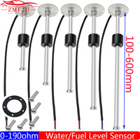 Auto Car Fuel Level Sensor 0-190 ohm Stainless Steel A5 Oil Tank Level Meter Sensor 100-550mm for Boat Car Marine 12V24V