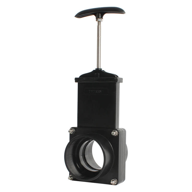 Acessórios externos para carro de turismo rv, 50/63/75mm, faca para carro de turismo, válvula de portão de água, controle manual portátil, válvula de drenagem de esgoto