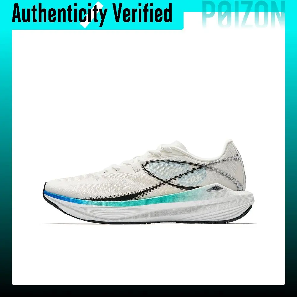 ANTA Champion Light Breeze Running Shoes Men's Low Top Papyrus White/Black 112525532A-4