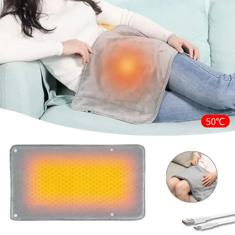 

Graphene Quick Heating Pad Mini Heated Blanket with Adjustable Temperature and Timing For Office and Home Warming Handbags 2024