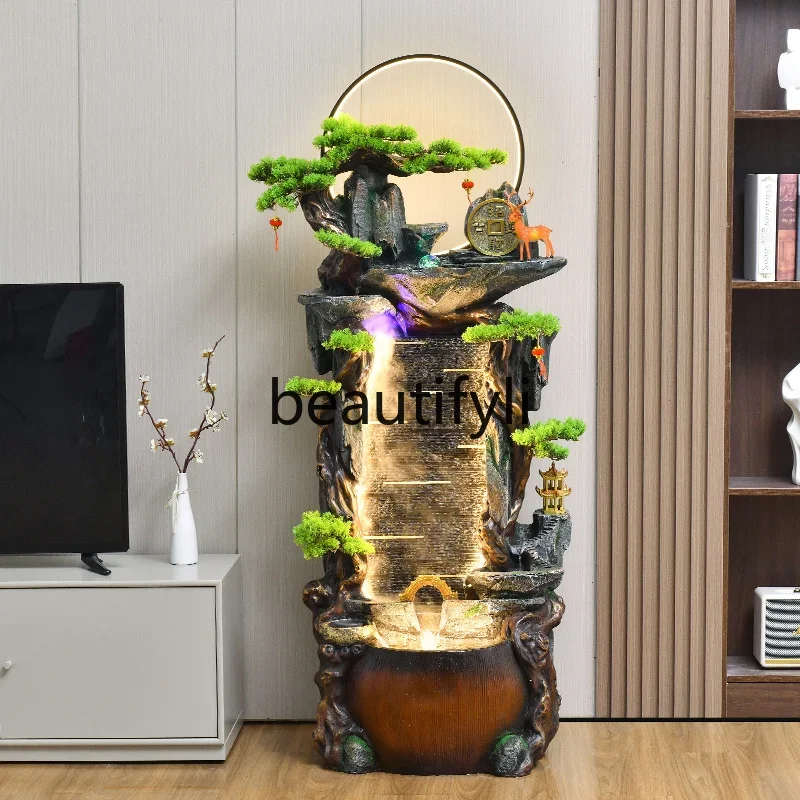 

X188 Rockery flowing water fountain circulating water entrance courtyard decoration fish pond landscaping lucky floor ornament