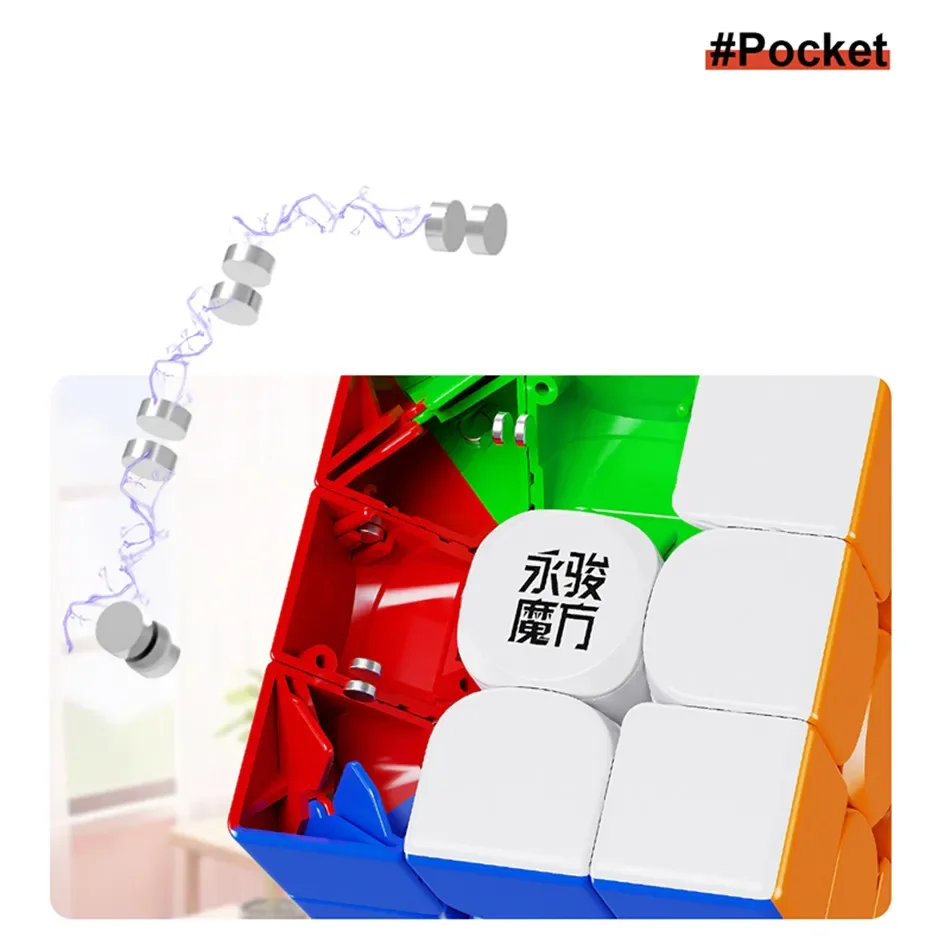 [JudyCube] YJ MINI Pocket Cube 3x3 4x4 5x5 Magnetic Magic Cube YongJun Magnetic Cubes Toys For Kids Gift Toy Cubo Magico