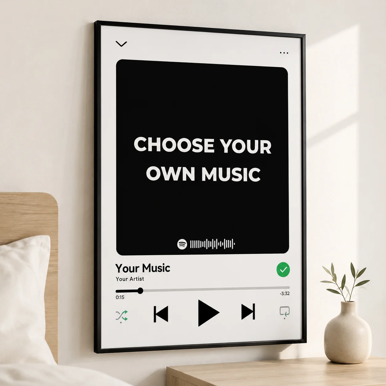 1/2PCS Custom Music Poster Music Album Canvas Print Custom Pictures and Lyrics Personalized Music Gift Wall Art Room Decor image 5