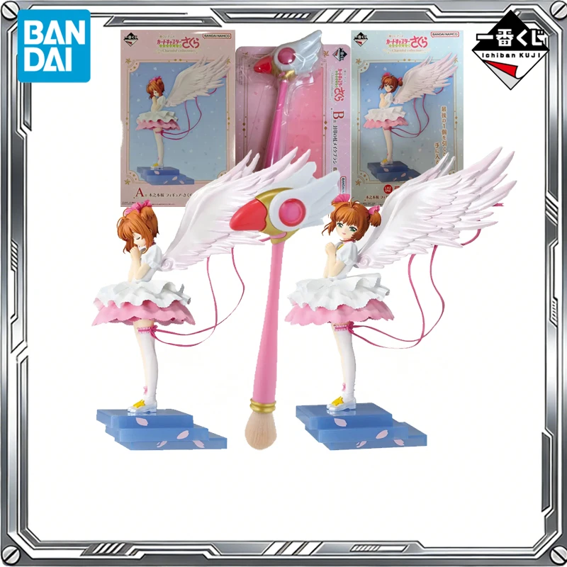 

Оригинальная коллекционная фигурка Bandai Ichiban Kuji Cardcaptor Sakura: Сакура Киномото с Печатной Палочкой, модель для коллекционирования, игрушка, подарок