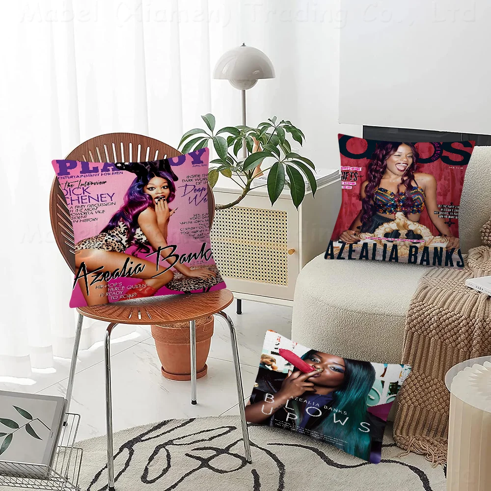 

A-Azealia B-Banks Cushion Cover Pillow Cover Decor Pillowcase Printed Cushion Case For Couch
