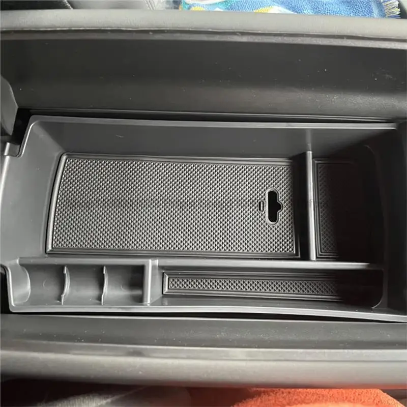 Car Armrest Box Storage for Citroen C5 Aircross 2017-2022 Organizer Tray Interior Central Console Storage Stowing Tidying