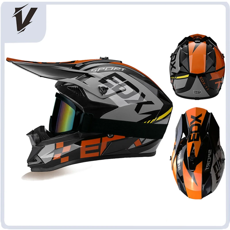 VGV Off Road Helmet Motorcycle Off-Road AM DH Youth Motorcycle Helmets ATV Motorcycle MTB Full Helmet image 3