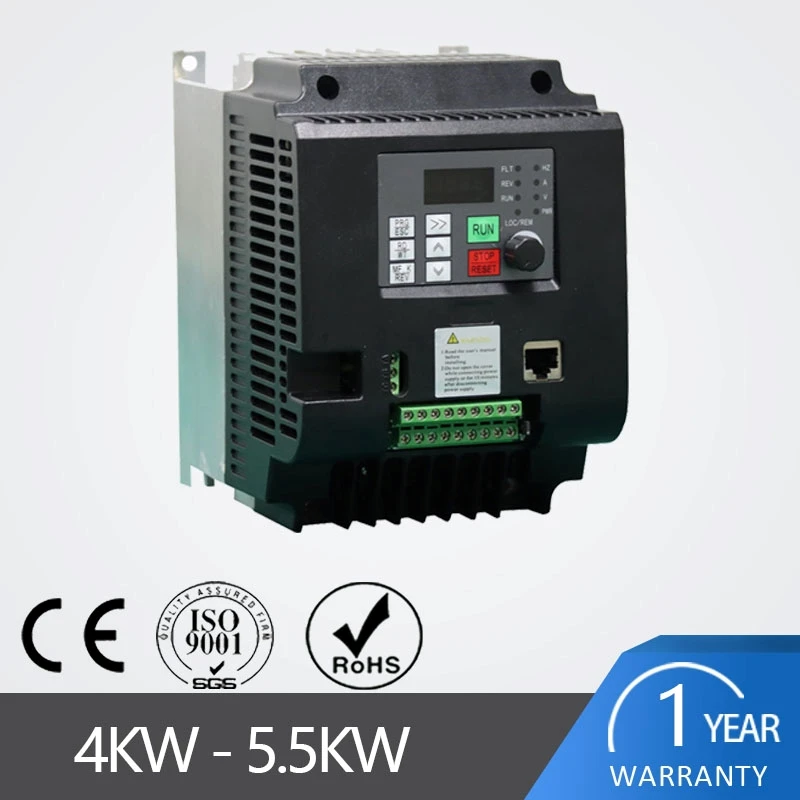 Imagem -03 - Conversor de Frequência para o Motor 380v 5. 5kw 7.5kw Entrada da Fase 220v a Três Saída 380v 50hz 60hz Inversor da Frequência da Movimentação Vfd da C.a.
